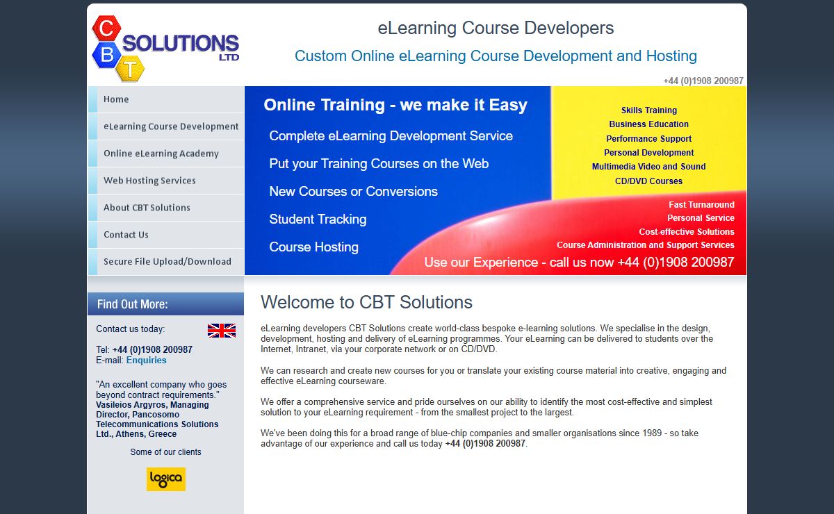 eLearning Course developers, CBT Solutions (UK) Ltd