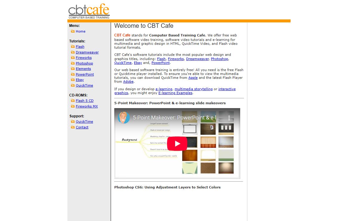 CBT Cafe :: Computer Based Training Software Video Tutorials