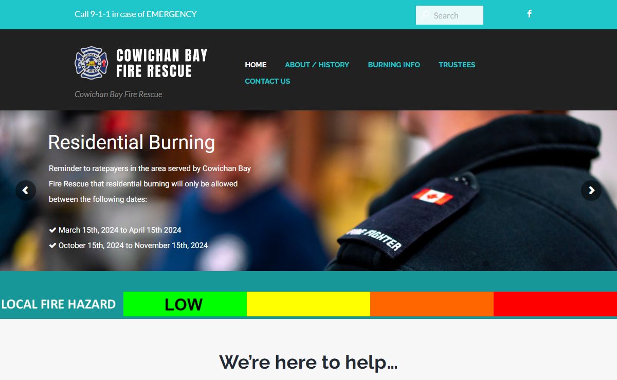 CBFR – Cowichan Bay Fire Rescue