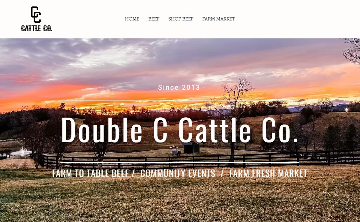 Farm to Table Beef | Double C Cattle Co | Morganton