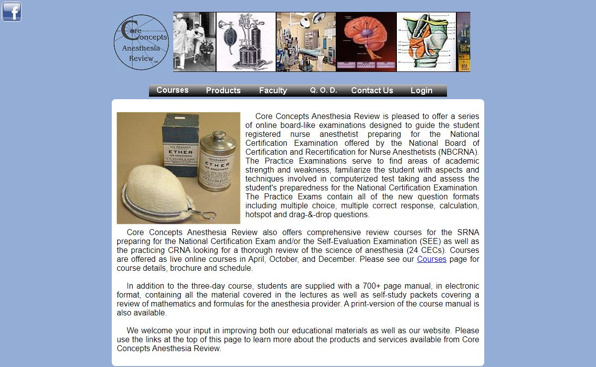 Core Concepts Anesthesia Review - CRNA Board Preparation Products