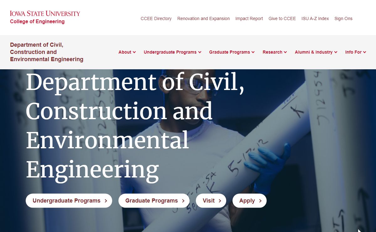 Department of Civil, Construction and Environmental Engineering – Iowa State University Department of Civil, Construction and Environmental Engineering Website