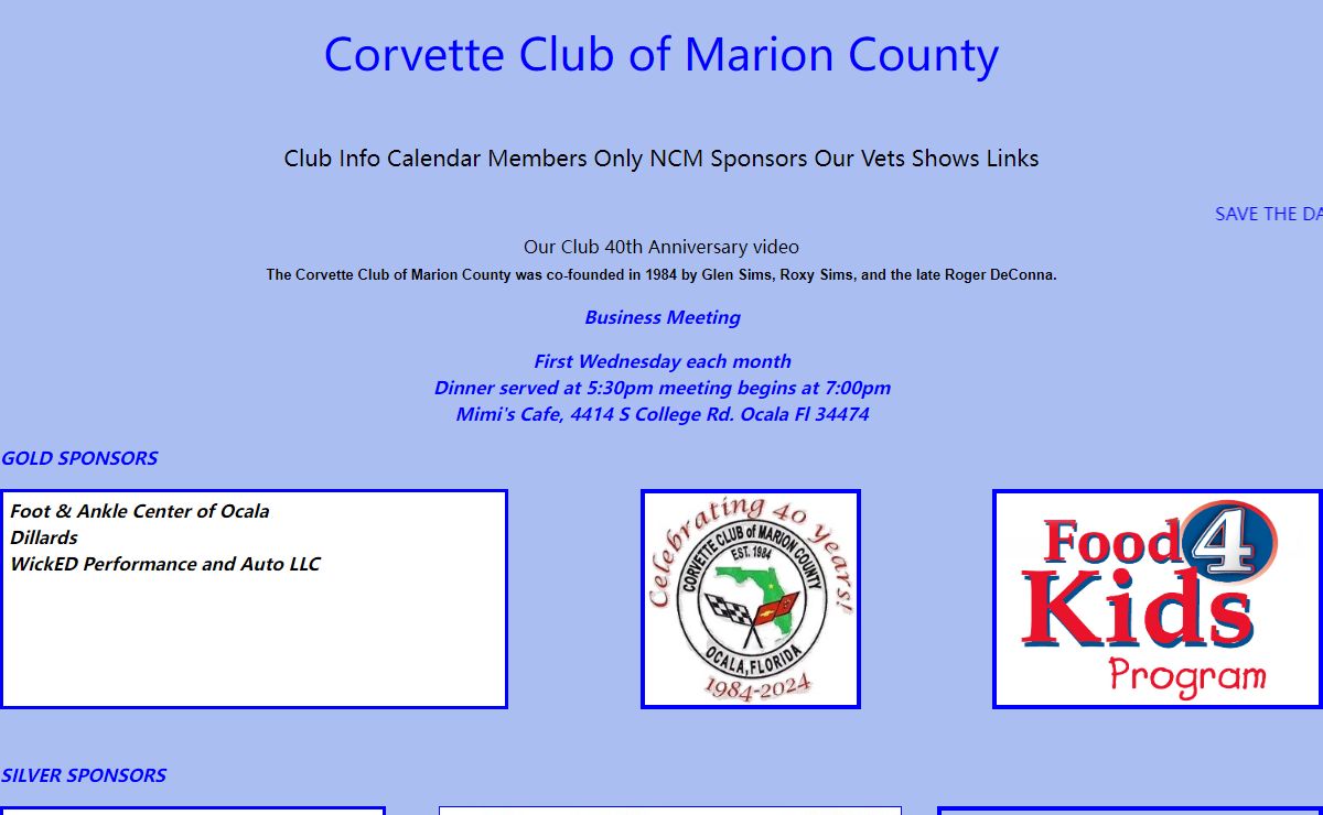 Corvette Club of Marion County