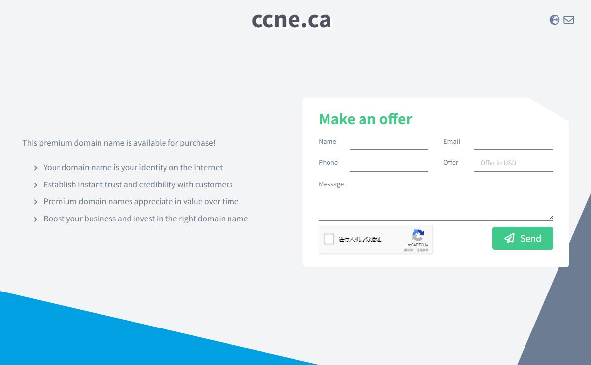 ccne.ca domain name is for sale. Inquire now.