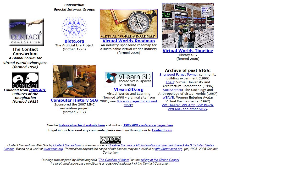 Contact Consortium, A Global Forum for Virtual World Cyberspace