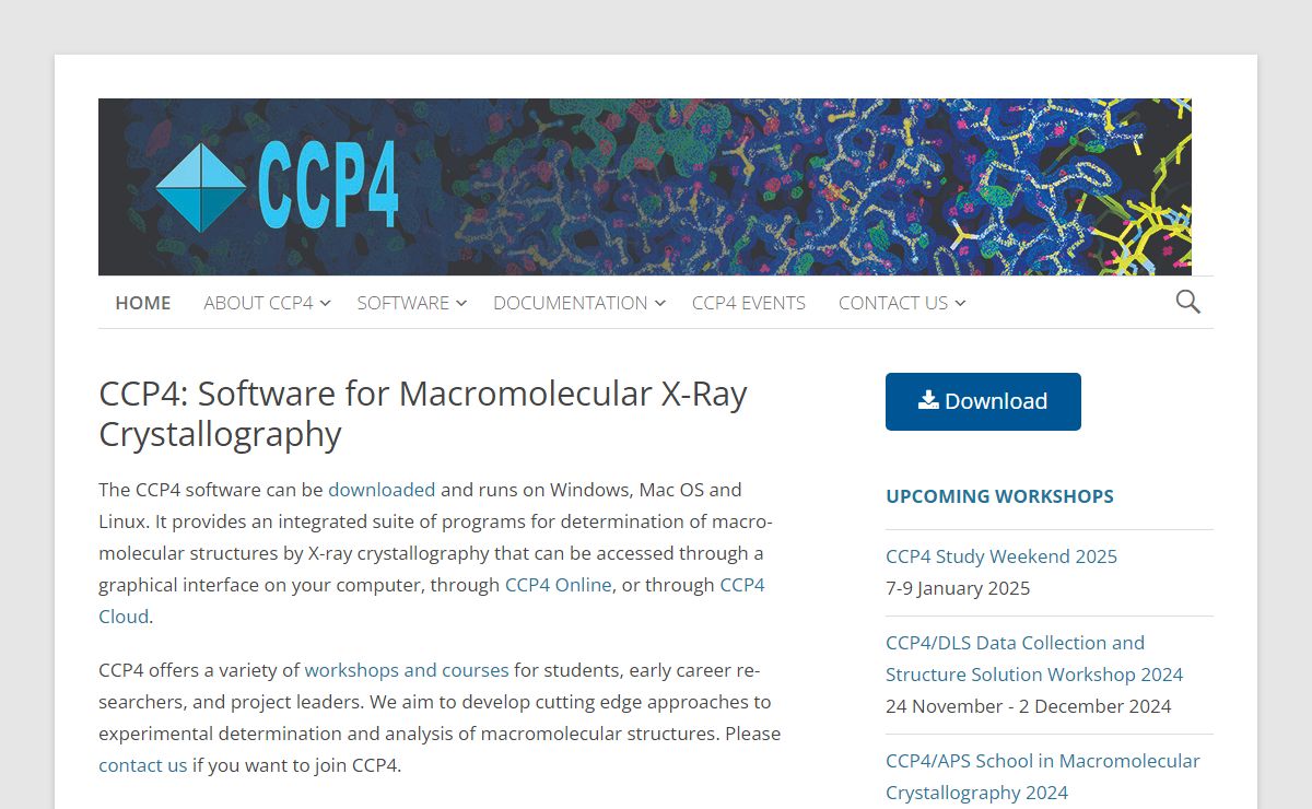 Collaborative Computational Project No. 4 – Software for Macromolecular X-Ray Crystallography