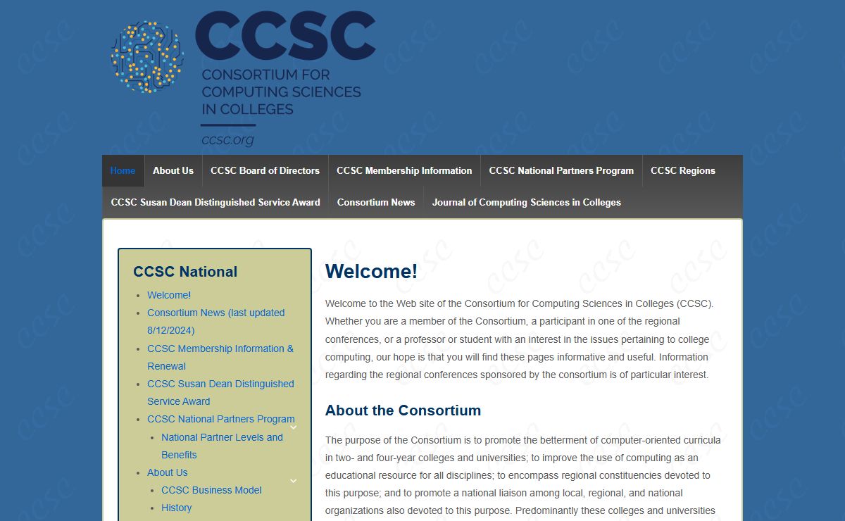 CCSC - Consortium for Computing Sciences in Colleges | Computing education in small programs