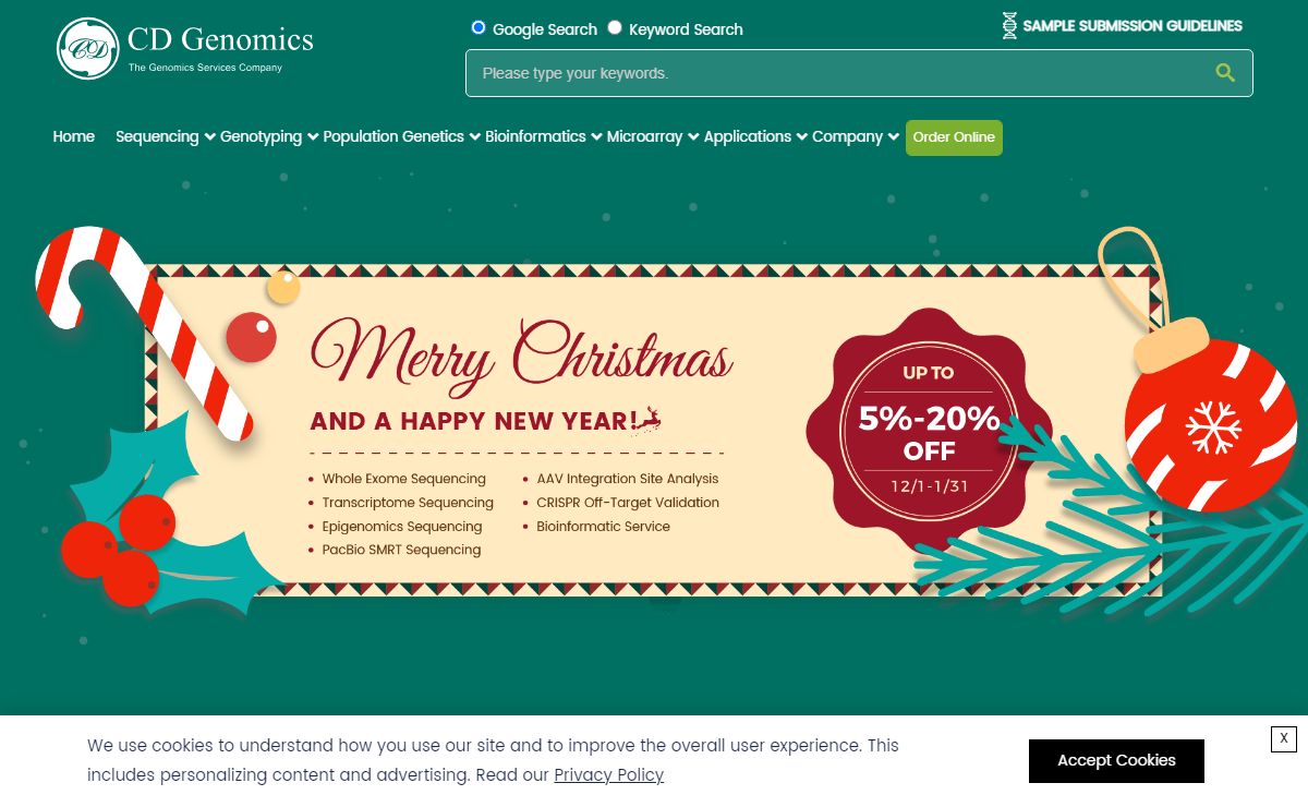 CD Genomics - Genomics Services for Exome Sequencing, rna seq, HLA Typing, Genotyping etc.