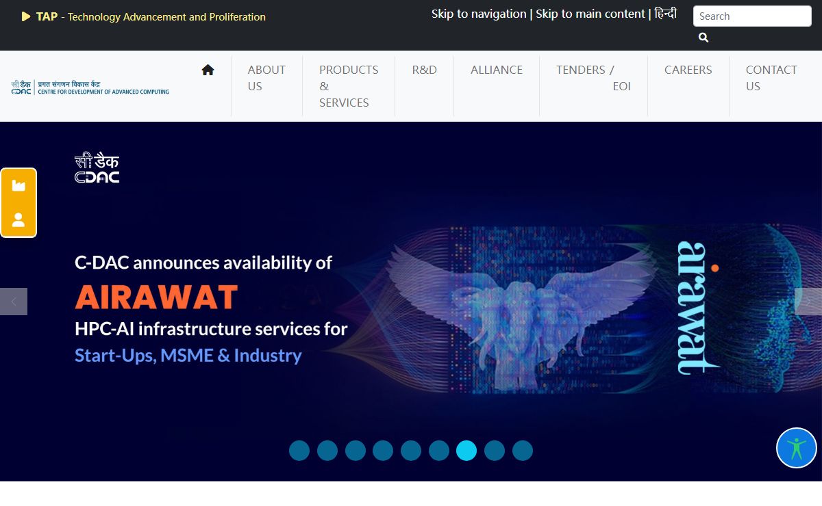 C-DAC: Centre for Development of Advanced Computing, India