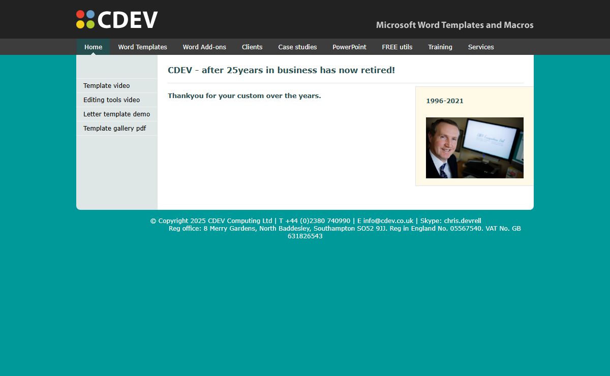 CDEV - Microsoft Word Templates VBA and Macros
