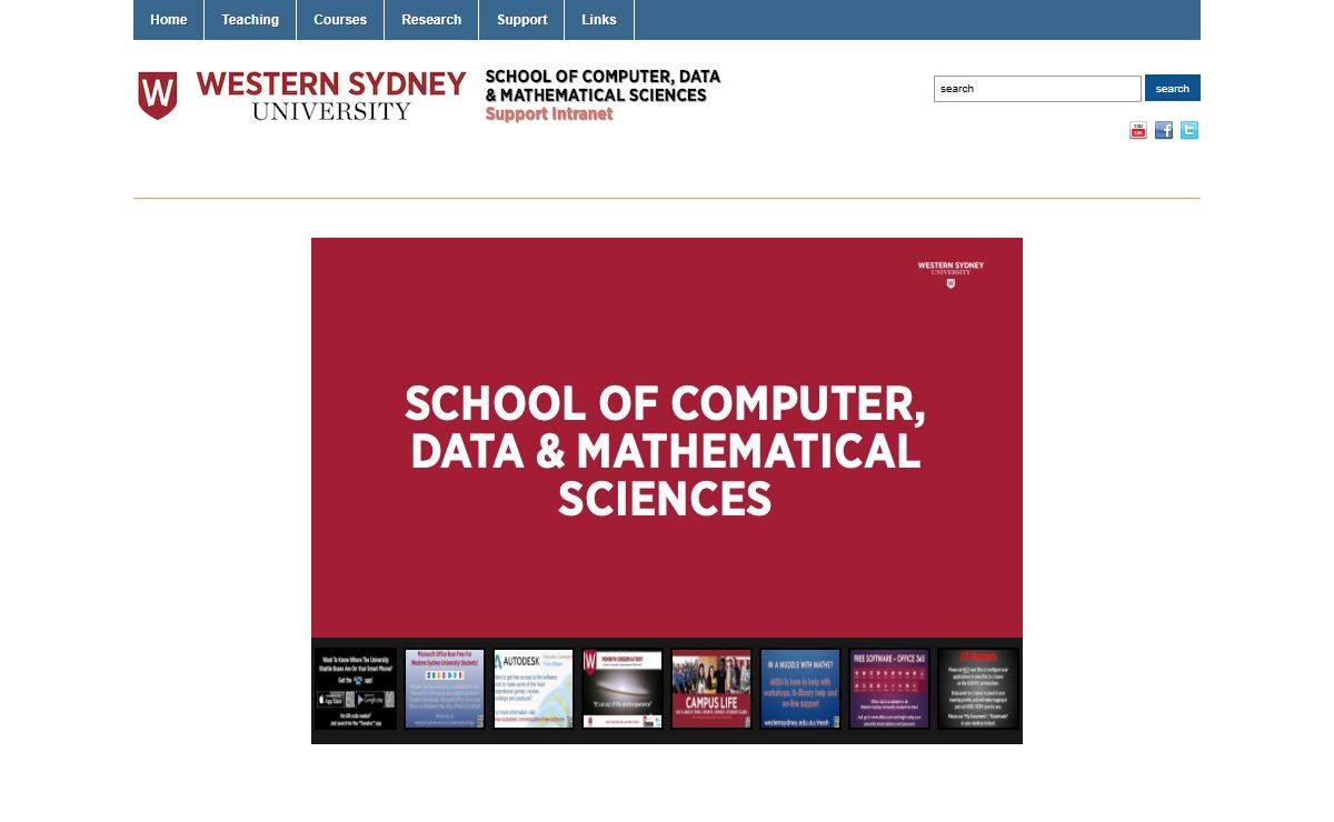 School of Computer, Data and Mathematical Sciences | School of Computer, Data and Mathematical Sciences Intranet
