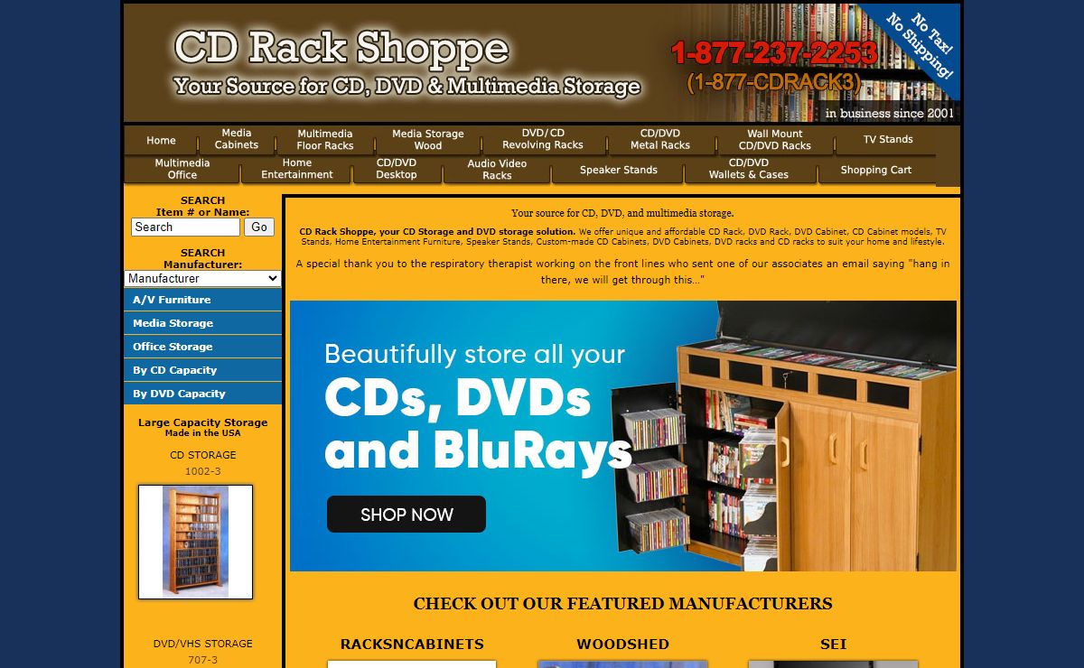 CD Rack Shoppe: CD Storage, DVD Storage, CD Rack, CD cabinet, DVD Rack, DVD Cabinet