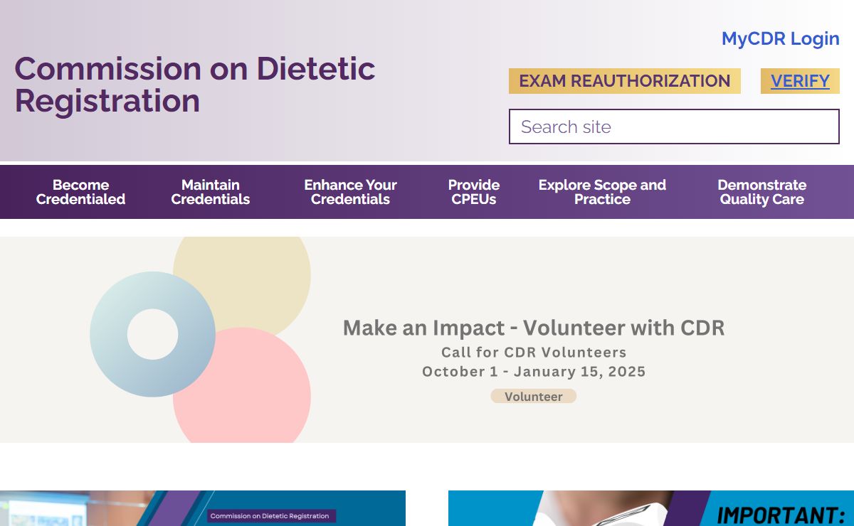 Commission on Dietetic Registration