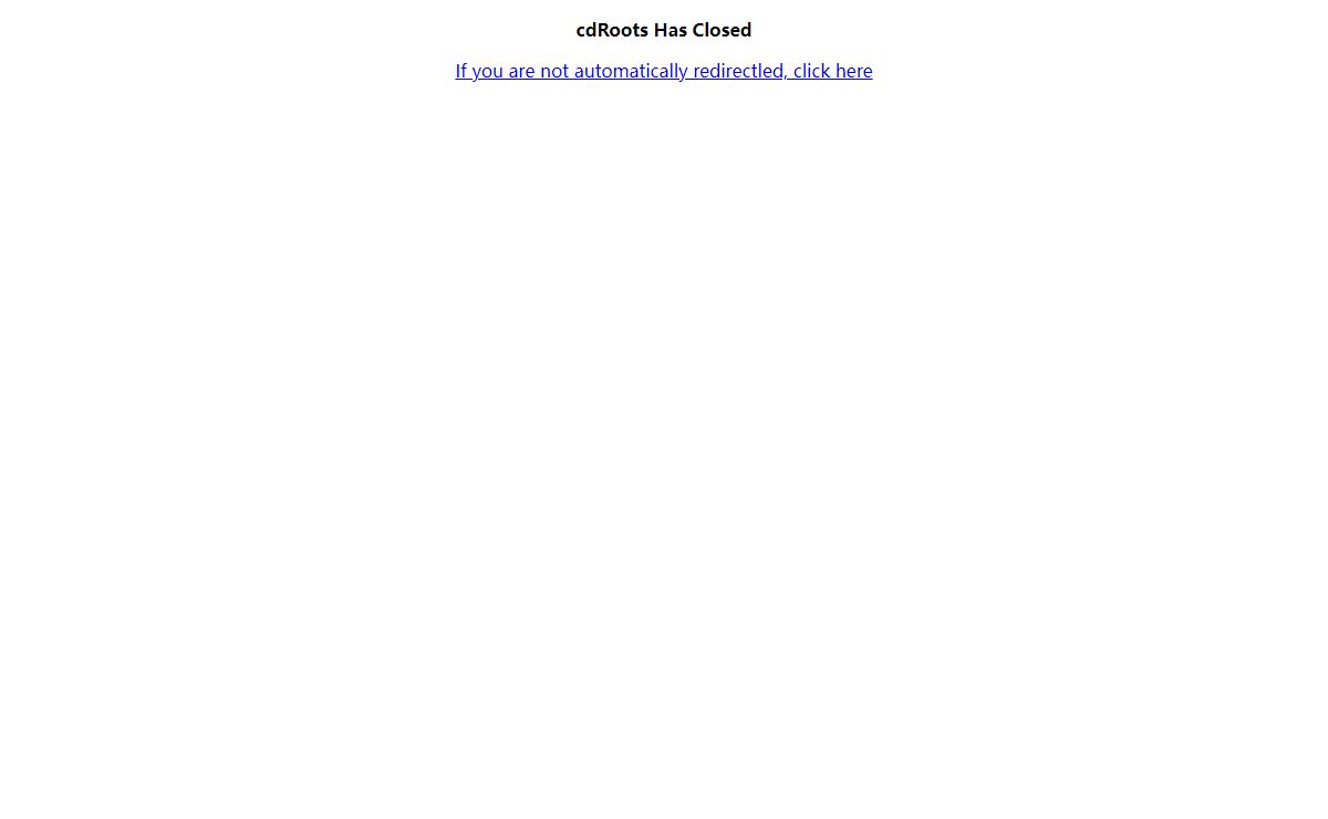 CDroots Has Closed