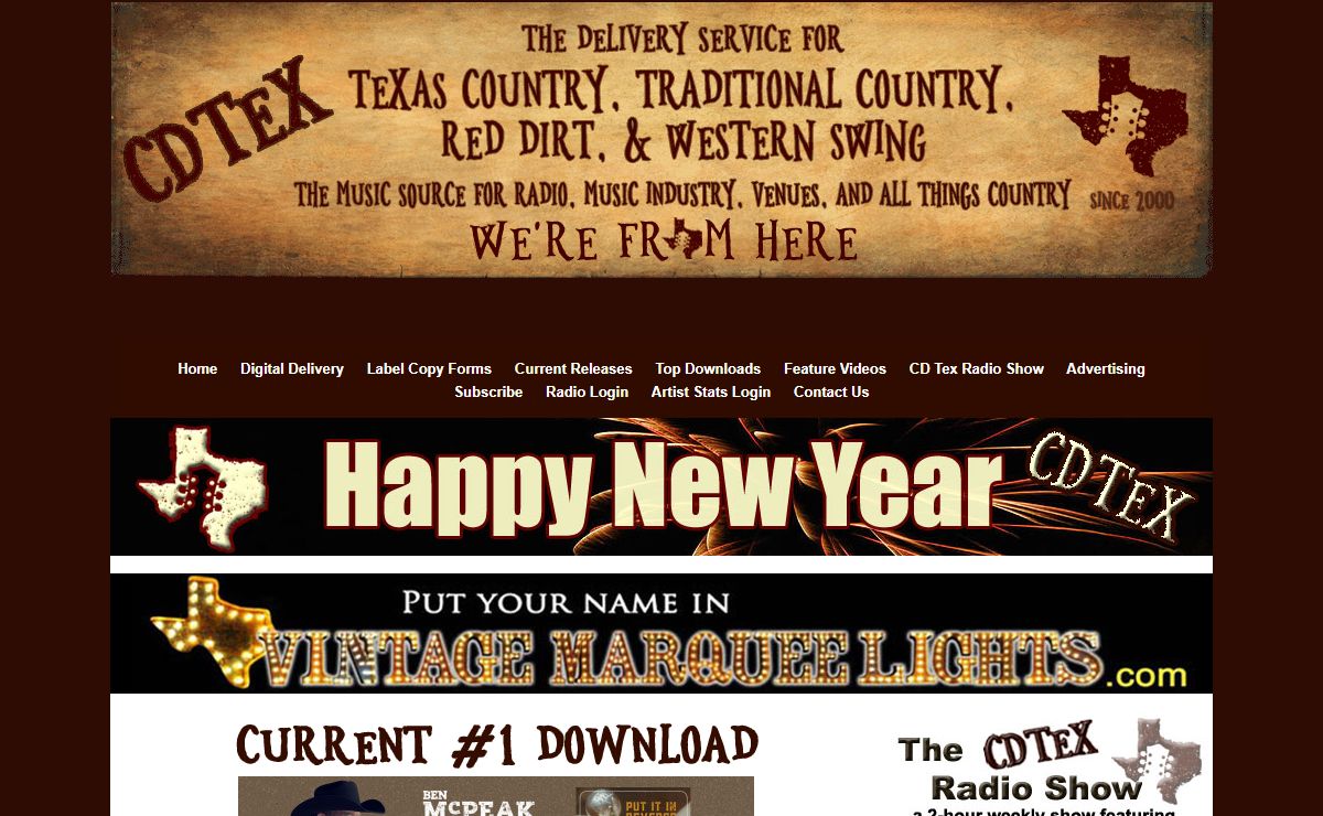 CD TEX -The Country Music Source for Radio
