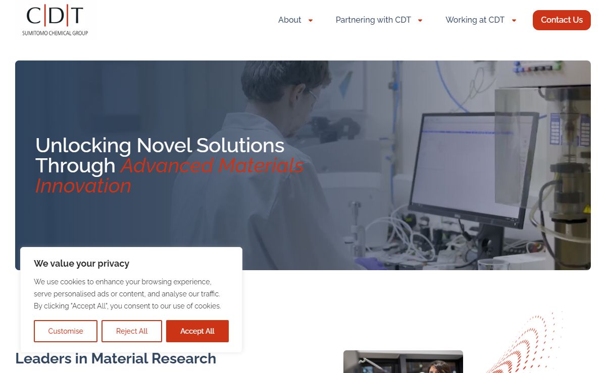 Homepage | Cambridge Display Technology