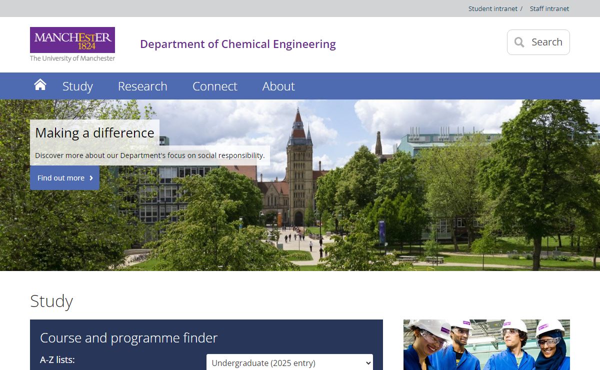 Department of Chemical Engineering - The University of Manchester