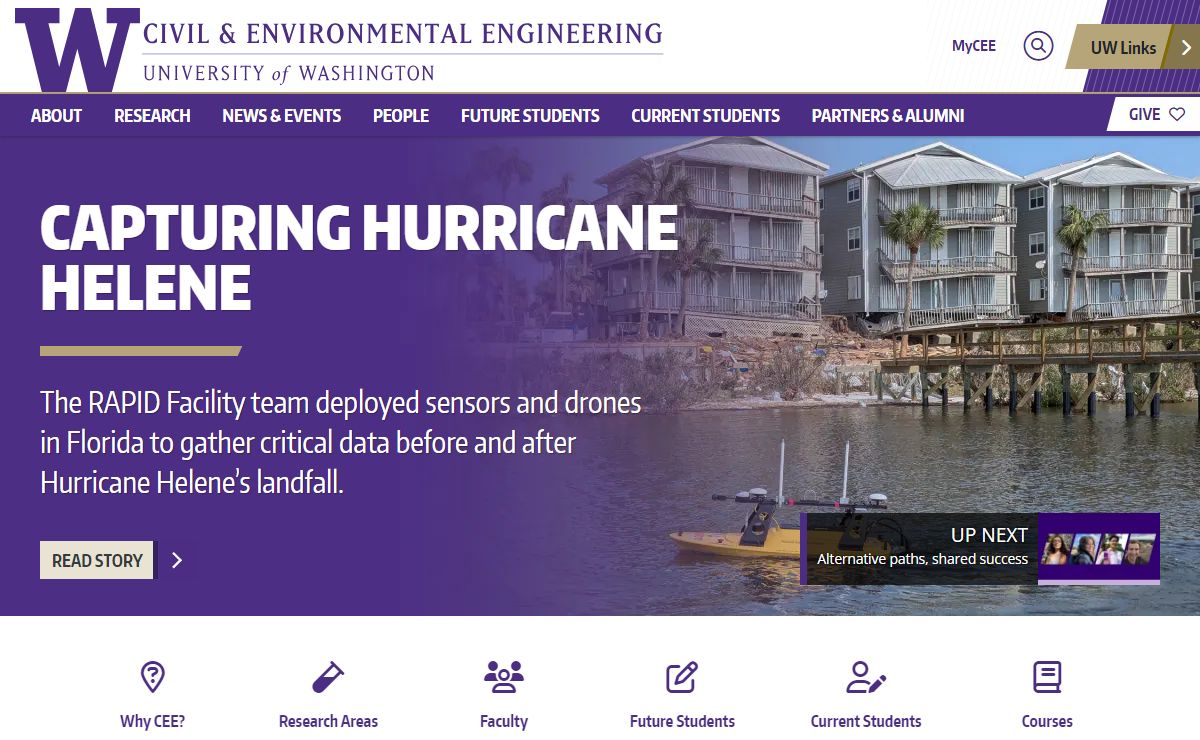 UW Civil & Environmental Engineering Home Page | Civil & Environmental Engineering | UW Civil & Environmental Engineering