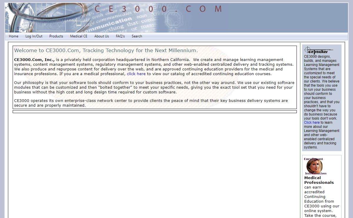 CE3000.Com, Continuing Education for the Next Millennium