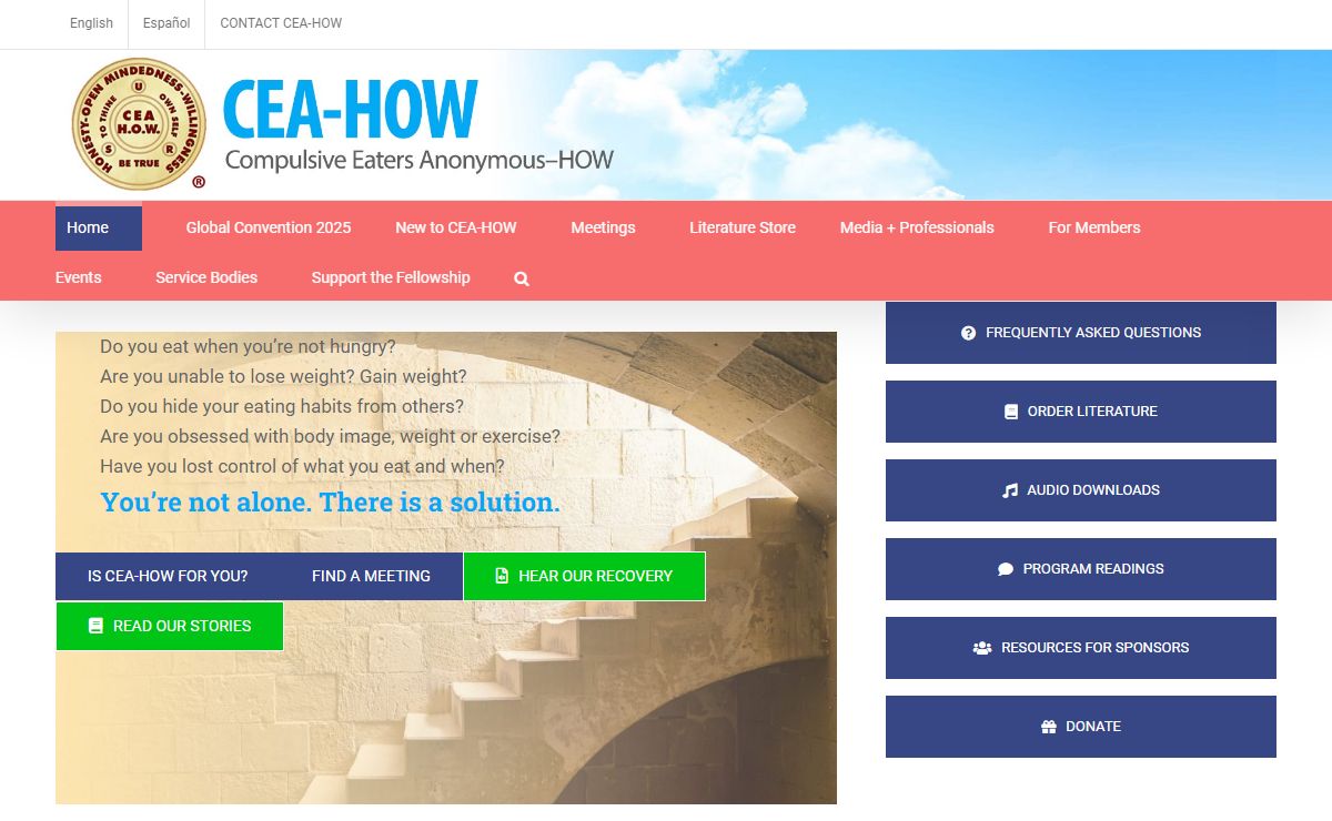 Compulsive Eaters Anonymous HOW - Compulsive Eaters Anonymous HOW (CEA-HOW)