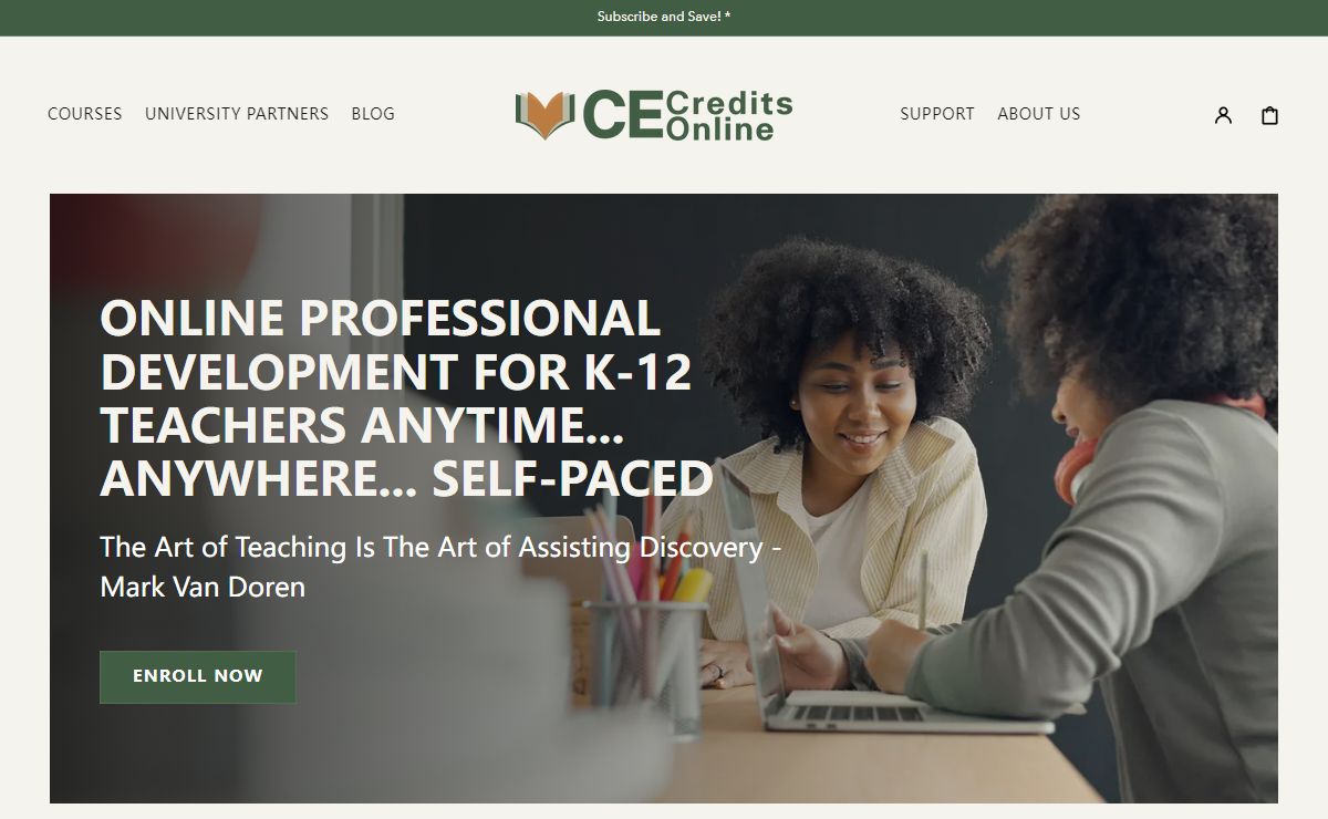 CE Credits Online: professional development Courses for Teachers