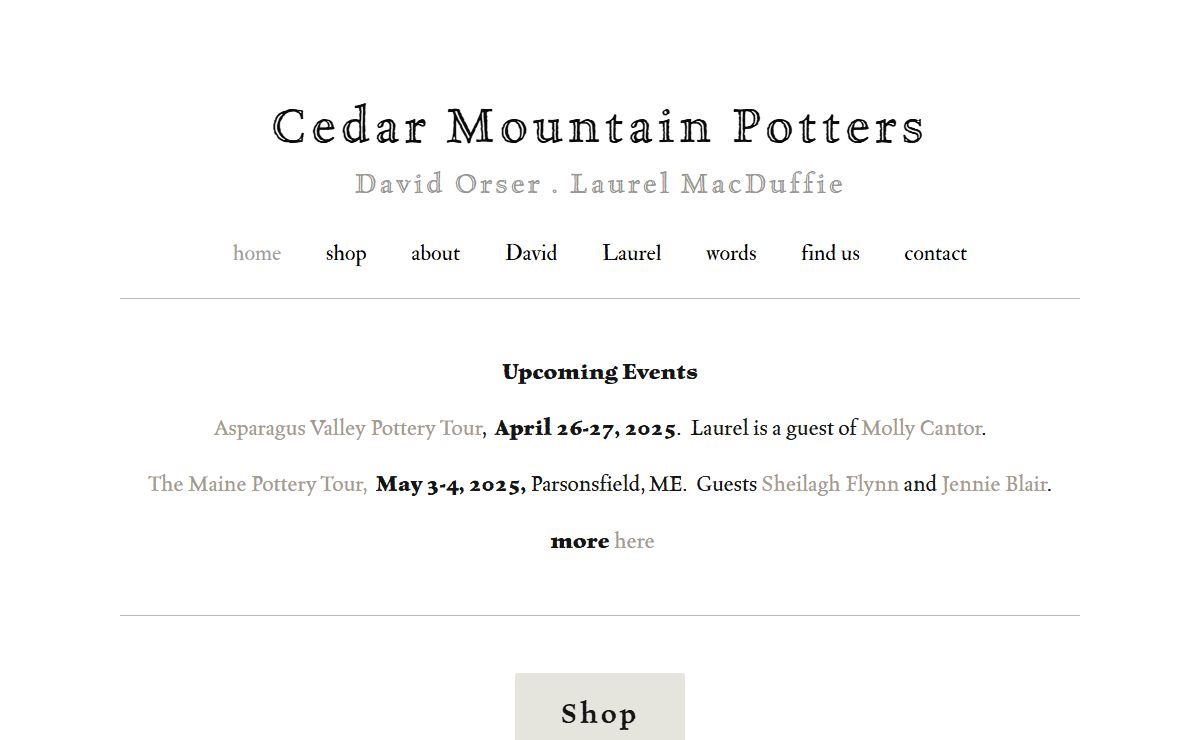 Cedar Mountain Potters