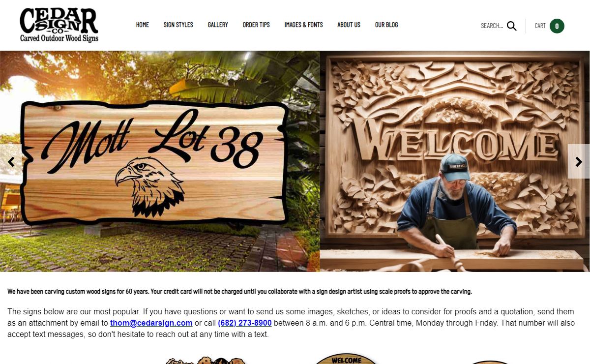 Cedar Custom Wood Signs Personalized for 60 Years