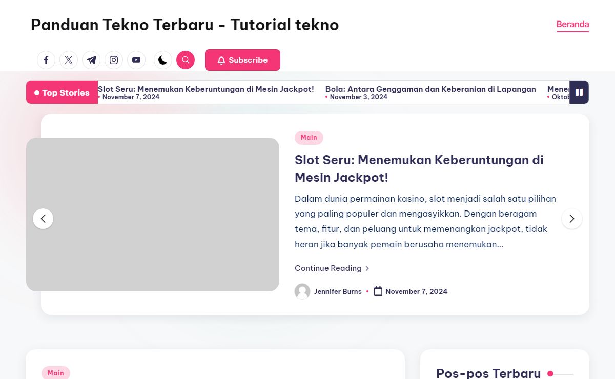 Panduan Tekno Terbaru - Tutorial tekno - Forum kumpulan informasi tutorial seputar teknologi terbaru