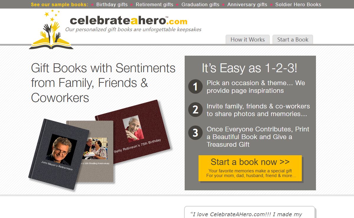 Our personalized gift books are unforgettable keepsakes | Celebrate A Hero™