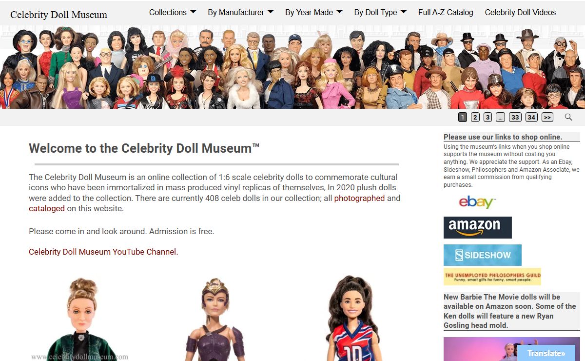 Celebrity Doll Museum - A Museum of Vinyl Celebrity Dolls