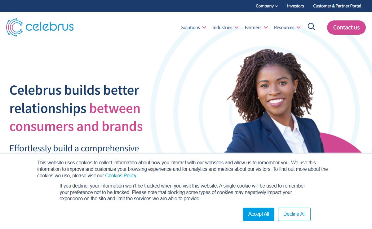 Celebrus Customer Data and Fraud Prevention Solutions