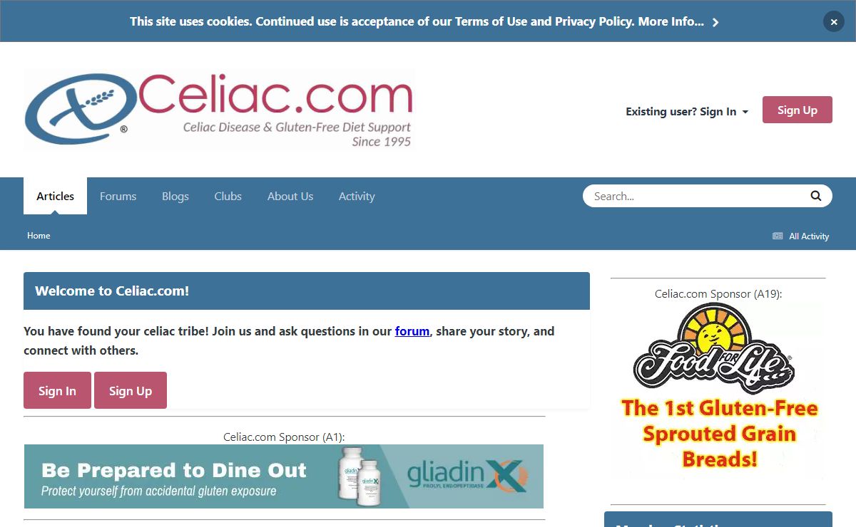 Celiac Disease and Gluten-Free Diet Support at Celiac.com