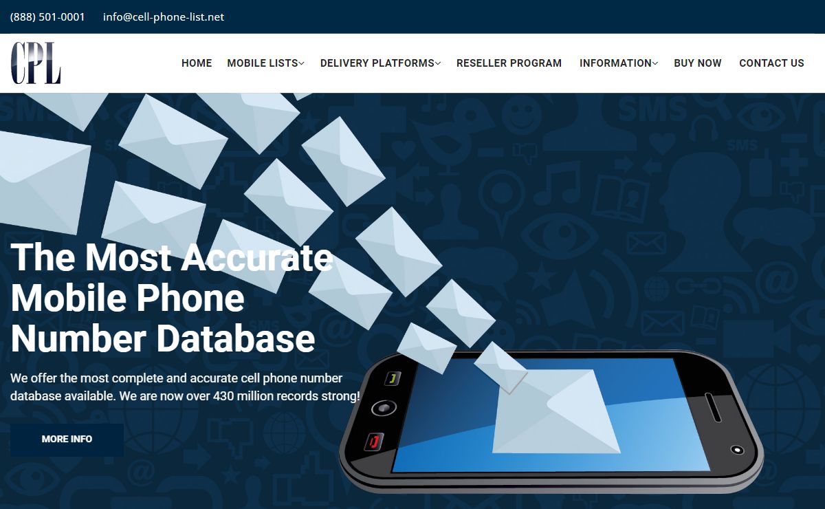 Cell Phone Number List Database for Mobile Marketing