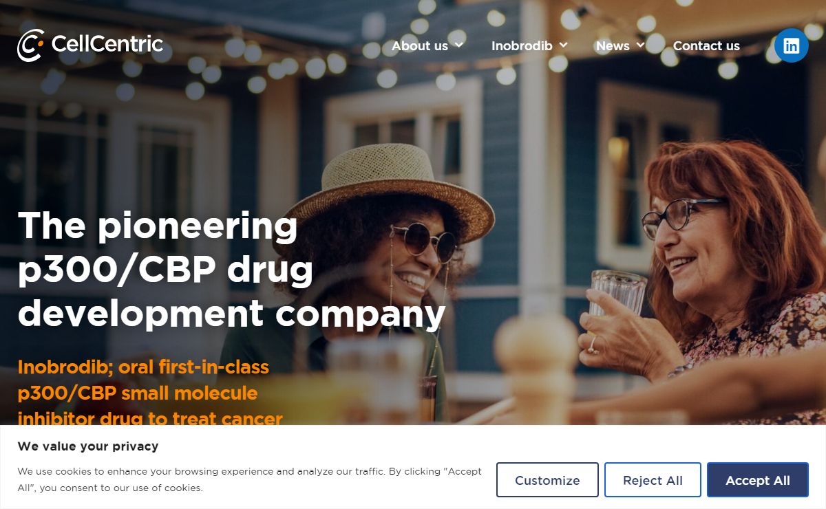 CellCentric – The p300/CBP inhibitor company