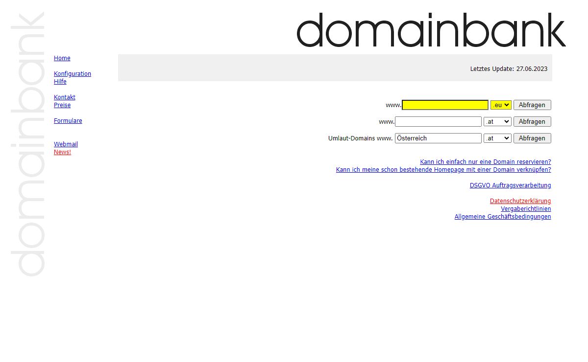 d o m a i n b a n k