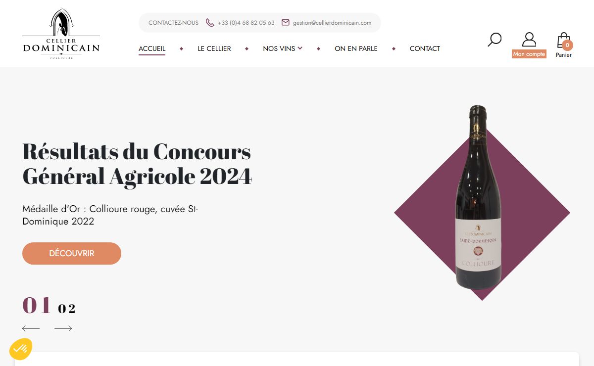 Boutique De Vins En Ligne à Collioure - Cellier Dominicain