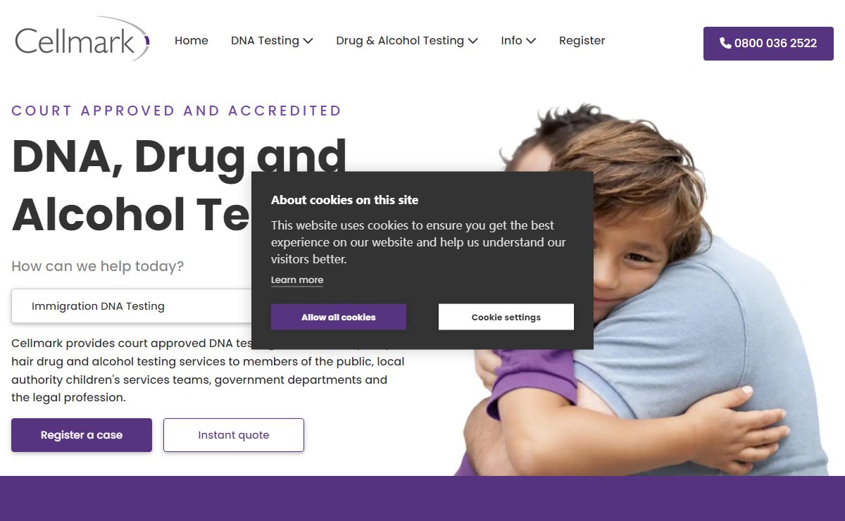 Relationship DNA, Hair Drug, Alcohol testing // Cellmark