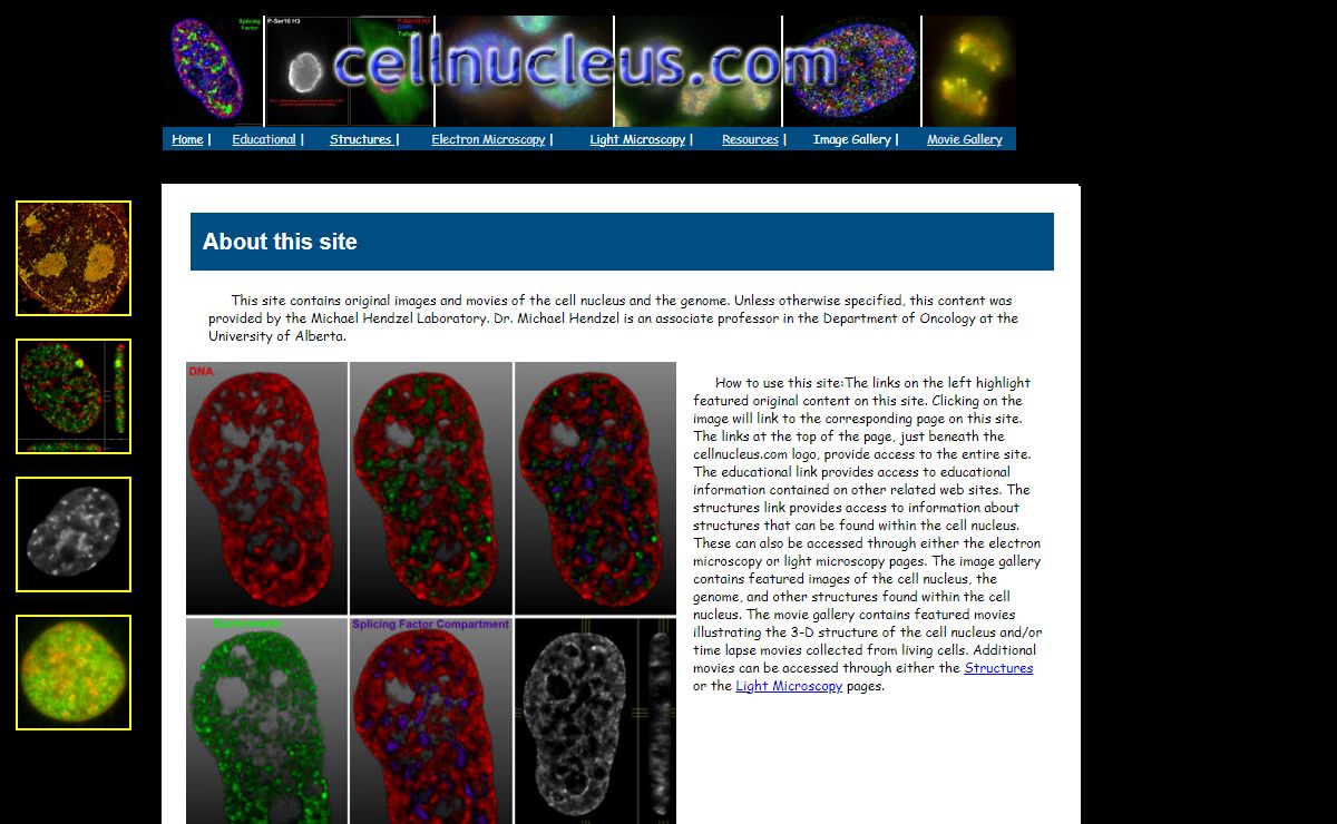 Cellnucleus.com Home Page