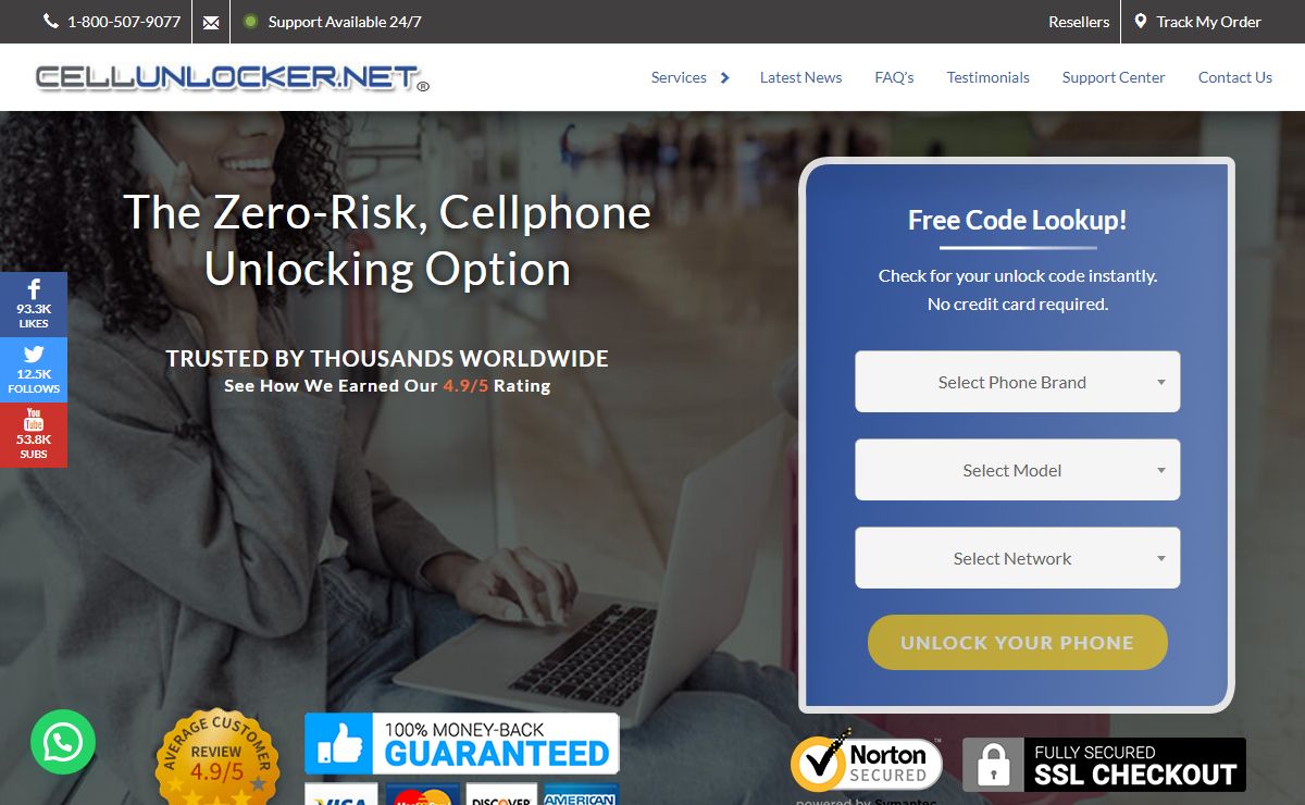 Fast & Risk-Free Phone Unlocking Service - Cellunlocker.net