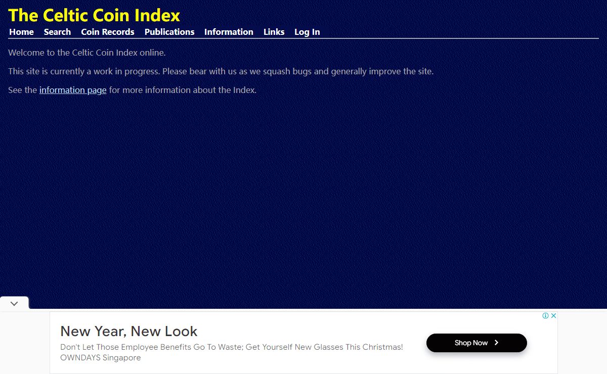 Celtic Coin Index