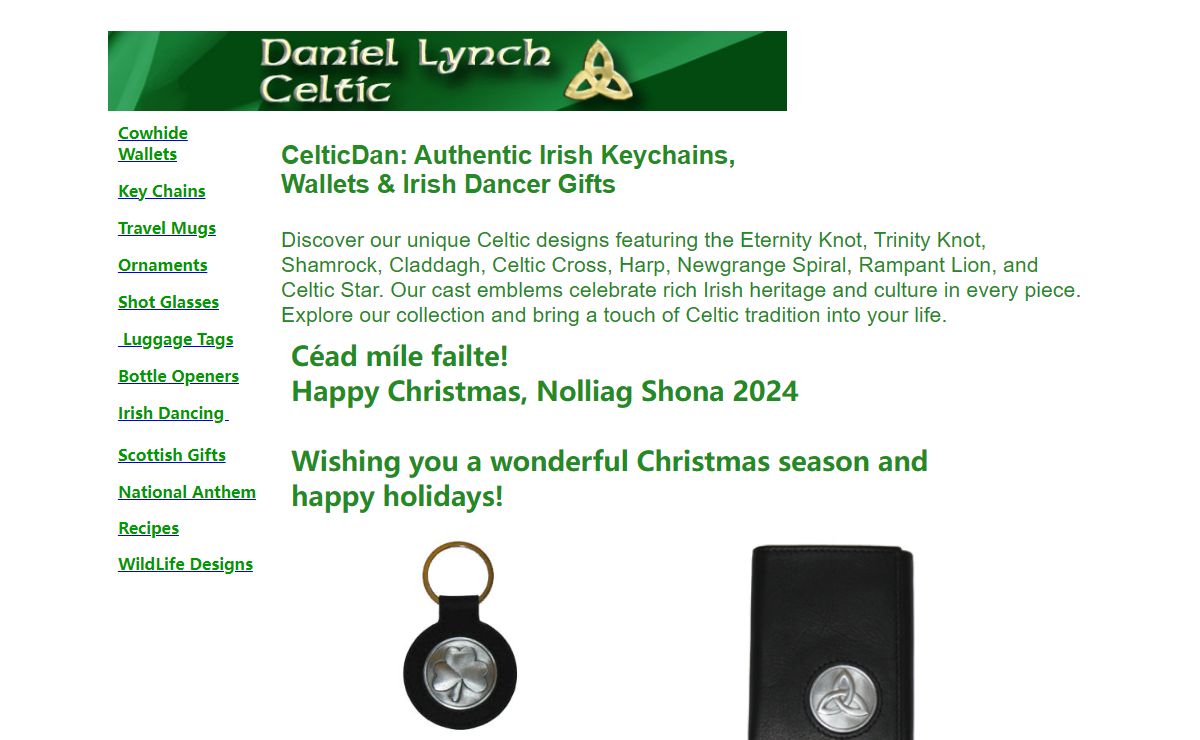 CelticDan: Authentic Irish Keychains, Jewelry, Wallets & Irish Dancer Gifts