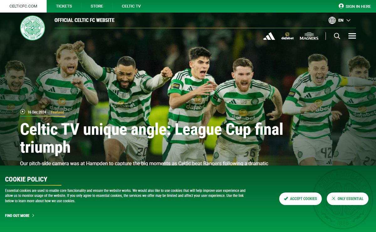 Official Celtic Football Club Website