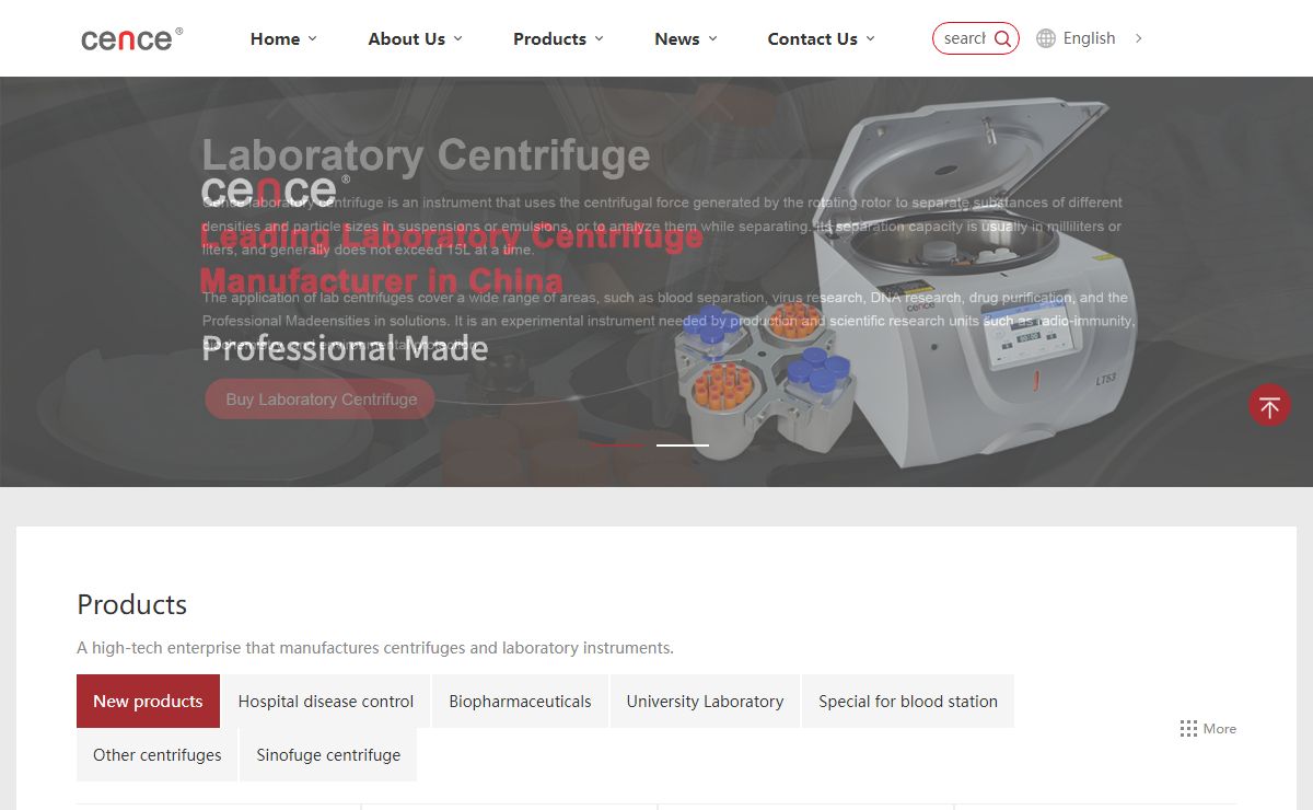 Medical centrifuge-Laboratory centrifuge manufacturer-High-speed centrifuge-Cence Group