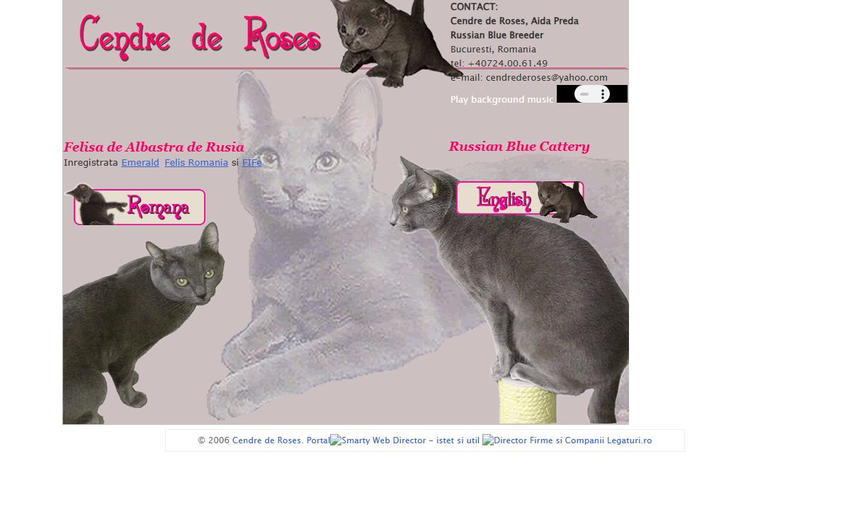 Cendre de Roses | Romanian Russian Blue Cattery | Crescatorie pisici rasa Albastra de Rusia