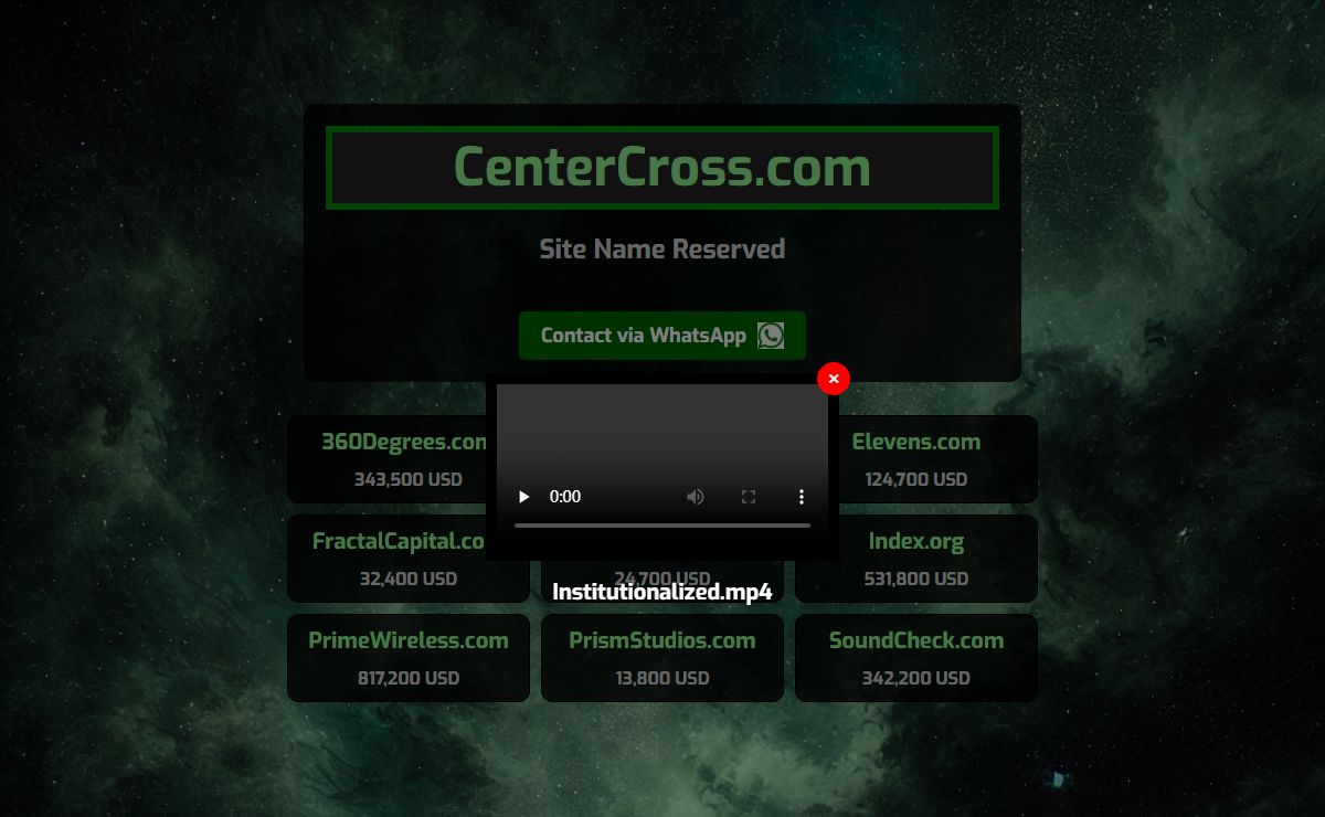 - Site Name Reserved