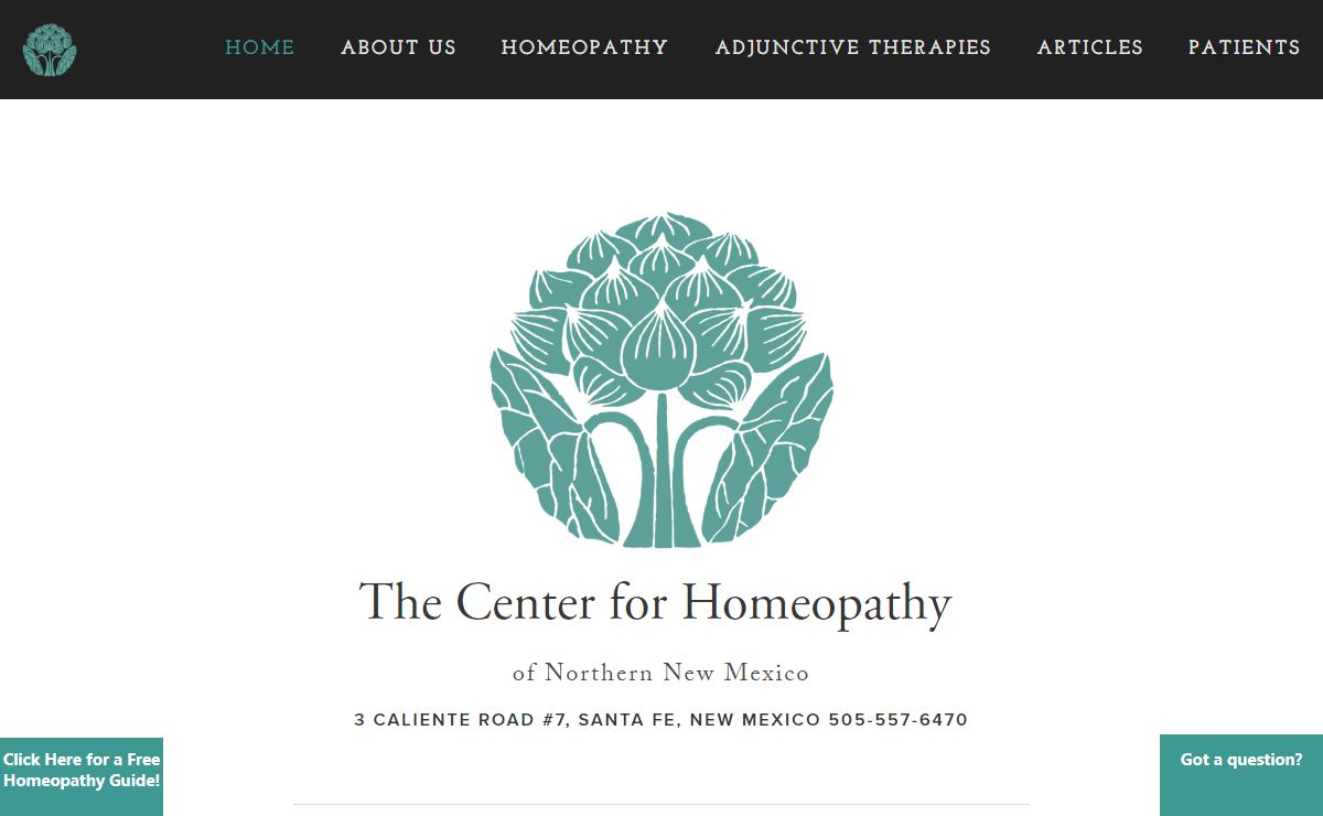 The Center for Homeopathy of Northern New Mexico – Santa FE, Northern New Mexico