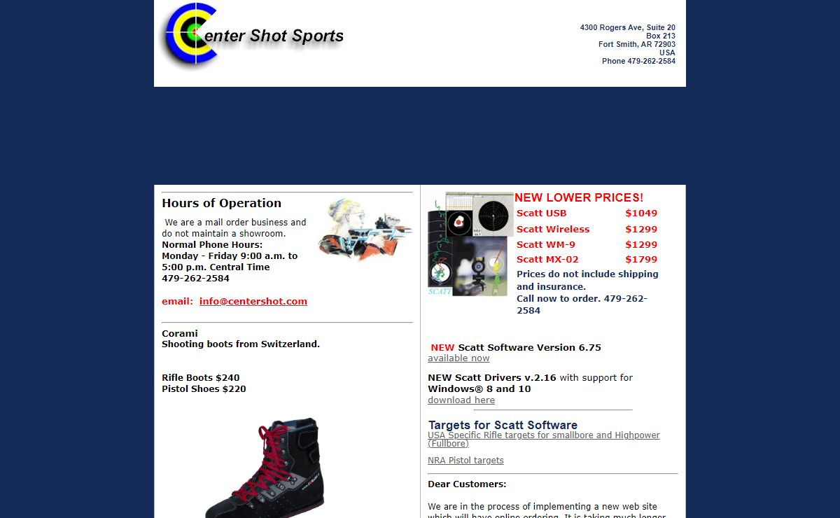Center Shot Sports Home