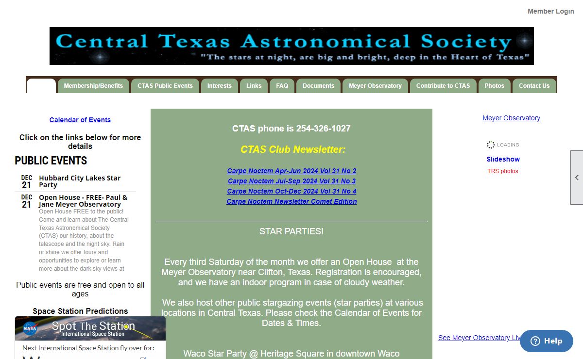 Home - Central Texas Astronomical Society