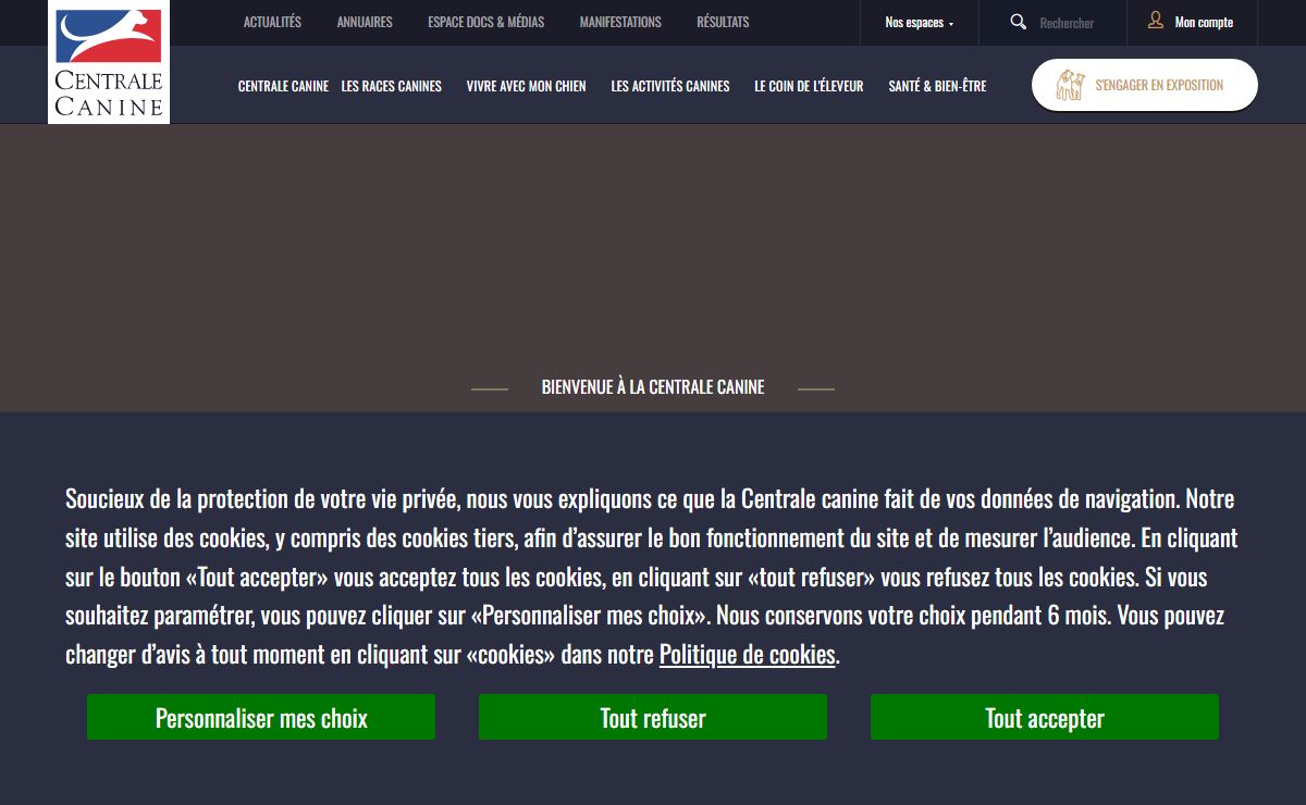 Accueil | Centrale Canine