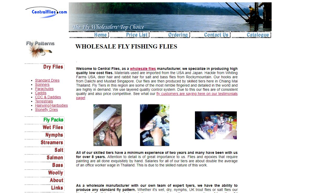 Wholesale fly fishing flies.
